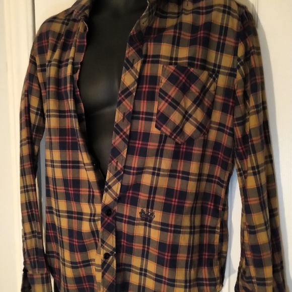 Diesel men's flannel plaid in EUC - Picture 2 of 7